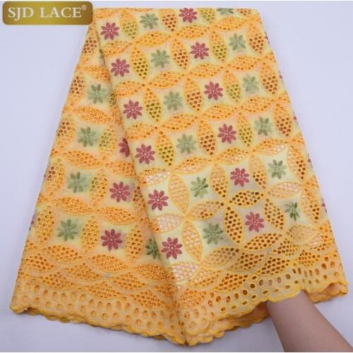 Top Sale Swiss Cotton Lace In Switzerland High Quality Nigerian African Cotton Lace Fabric Punch Cotton Lace For Lady DressA1775