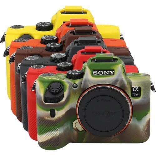Soft Silicone Rubber Camera Protective Body Case Skin For Sony A7 A7R A7S A7II A7RII A7SII A7M3 A7R3 Camera Bag protector Cover