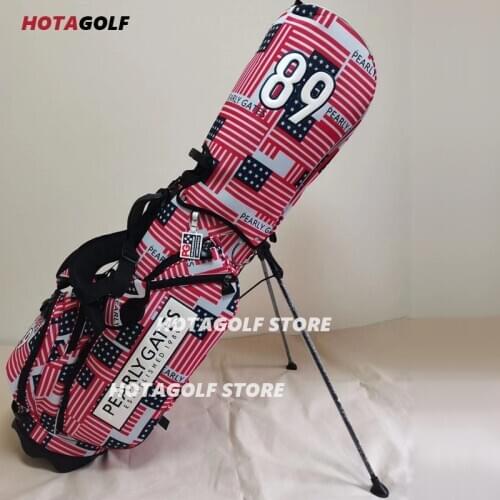 2021 NEW Flag printed canvas waterproof golf stand bag Golf Cart Bags Golf Stand Bag