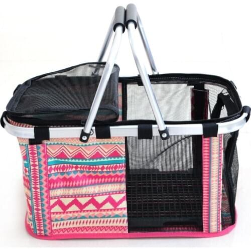 Oxford Pet Dog Carrier Safe Carry Folding Cat Puppy Basket Breathable Dog Bag Pet Products