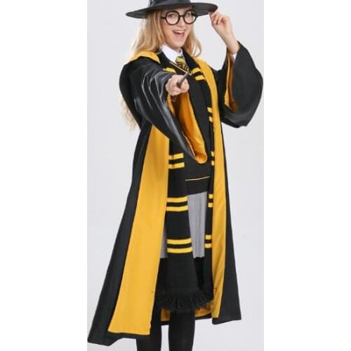 Potter Halloween Cloak scarf Slytherin Robe Cosplay Potter Costume for Girls Women Kids Men Adults Clothes Accessories