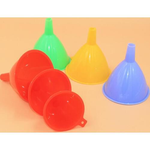 3pcs/set Plastic Funnel Water Refilling Petrol Oil Fuel Funnel Small Hooper Filter Kitchen Lab Liquid Tool ZA5876