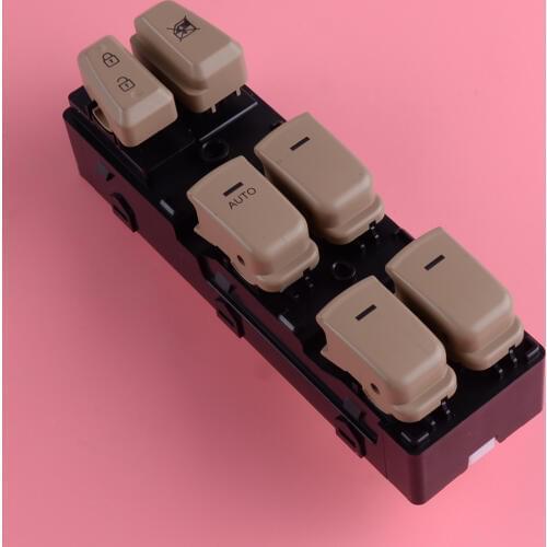 DWCX Beige Plastic Car Power Window Master Switch 93570-3S000 LHD Fit for Hyundai Sonata 2011 2012 2013 2014