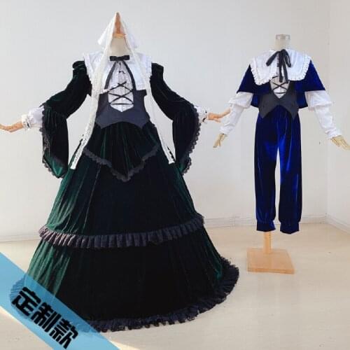 [Customized] Anime Rozen Maiden Jade Stern Sui Sei Seki Lapislazuli Stern Souseiseki Gothic Dress Uniform Cosplay Costume