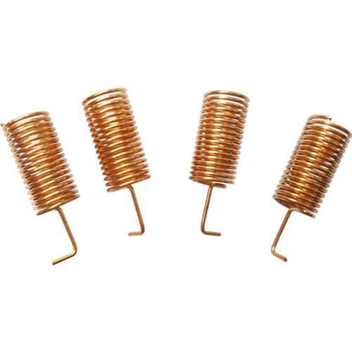 100pcs/lot SW433-TH10 433MHz Goldern helical antenna 2.15 dBi Copper spring antennas