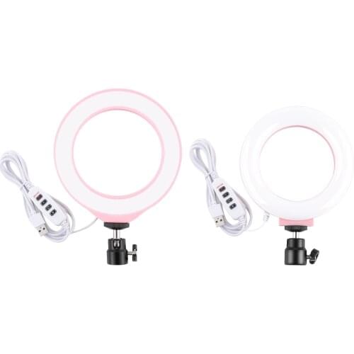 6.2 inch LED Ring Light, Selfie Halo Light for Photography Makeup Vlogging Live Streaming, Compatible with Phones and Cameras