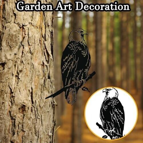 Garden Decoration Outdoor Art Simulation Animal Crafts Garden Yard Branch Metal Eagle Home Decoration Garden Statues jardin,tuin