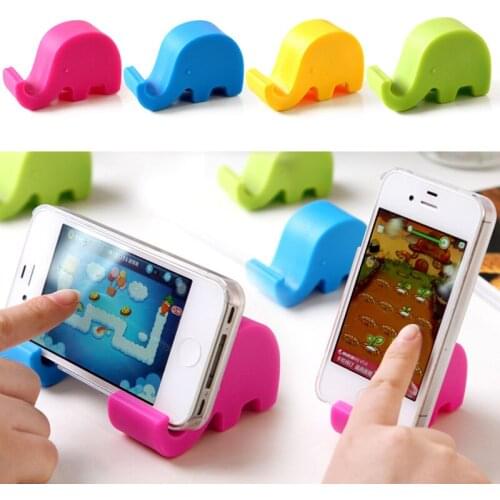 Universal Lovely Elephant Mobile Phone Holder For Xiaomi Portable Mini Stand Holder Phone Bracket Mobile Phone Accessories