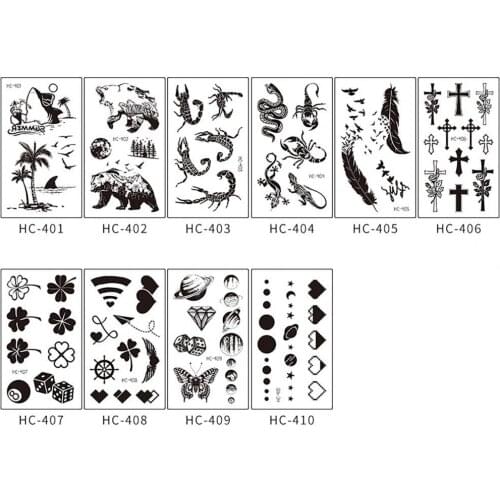 Temporary Tattoos Waterproof Sweat-proof Paper Waterproof Tattoo Sticker for Outdoor