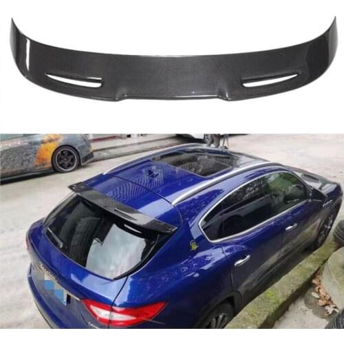 High Quality Real CARBON FIBER REAR WING TAIL TRUNK LIP SPOILER FOR Maserati Levante 2016 2017 2018 2019 2020