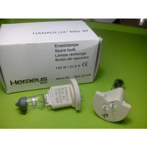 For Hanaulux BLUE80,21.5V 130W 56053026 Heraeus Med spare bulb,operation theater room surgical lights,BLUE 80 21.5V130W halogen