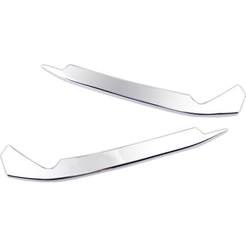 1 Pair Car ABS Chrome Front Fog Light Lamp Eyebrow Trim Cover Fit for Honda Accord 10th 2018 2019 2020