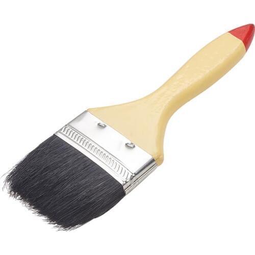 Utoolmart Hot Black Pig Hair Brush Paint Brush 1.5/2.5/4-inch Wooden Handle Black Hair Hand Wire Brushes 1pcs