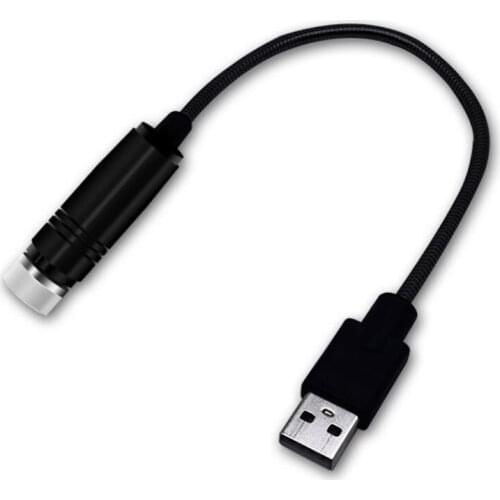 1pc USB LED Car Roof Star Night Lights Projector Interior Ambient Atmosphere Galaxy