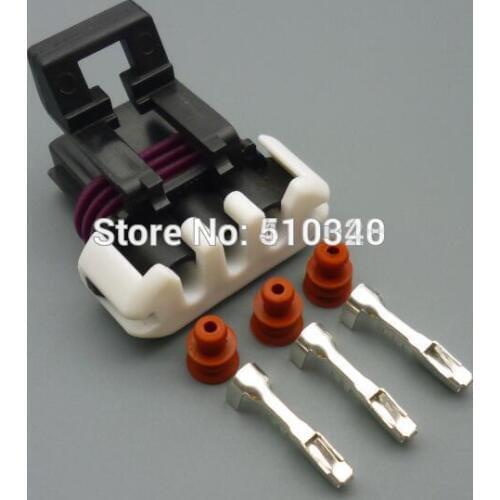 100set 1.5mm 3-hole waterproof female connector plug with terminal block