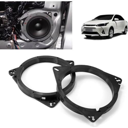 2Pack Car 6.5 Inch Speaker Spacer Adapter Ring Mounting Bracket Compatible with Great Wall Chery A3 Tiggo Emgrand