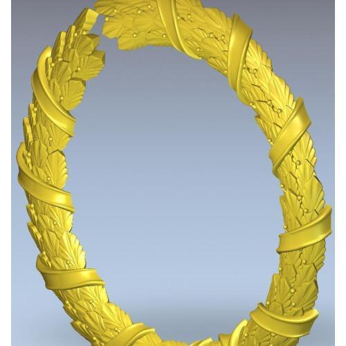 3d model relief for cnc in STL file format coronet_2