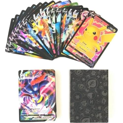 60 Pcs Pokemon Game Battle Carte Trading Card V Vmax Series No Repeat Collection Shining Cards Kids Toys Gift