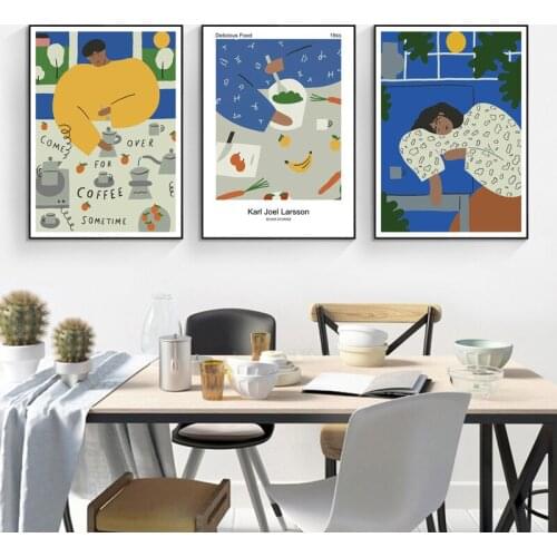 Abstract Figure Matisse Wall Art Canvas Paintings Nordic Canvas Posters And Prints Vintage Wall Pictures For Living Room Decor