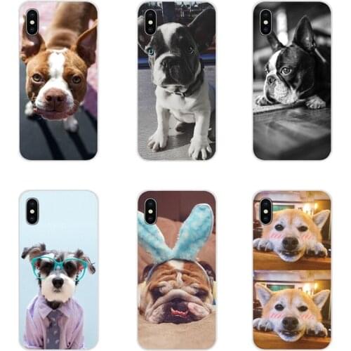 Lovely Dogs Clothes Accessories Phone Cases Covers For Apple iPhone X XR XS MAX 4 4S 5 5S 5C SE 6 6S 7 8 Plus ipod touch 5 6