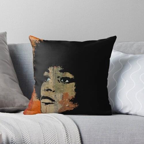 ANGELA DAVIS 2B Throw Pillow Cushion Cover Polyester throw pillows case on sofa home living room car seat decor 45x45cm
