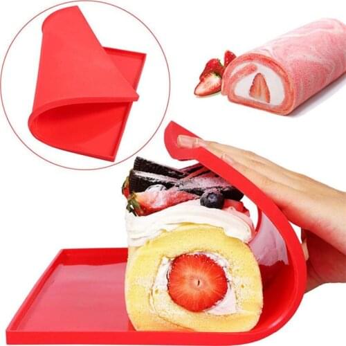 1pc Non-stick Silicone Oven Mat Cake Roll Mat Baking Mat Functional Baking Macaron Cake Pad Swiss Roll Pad Bakeware Baking Tools