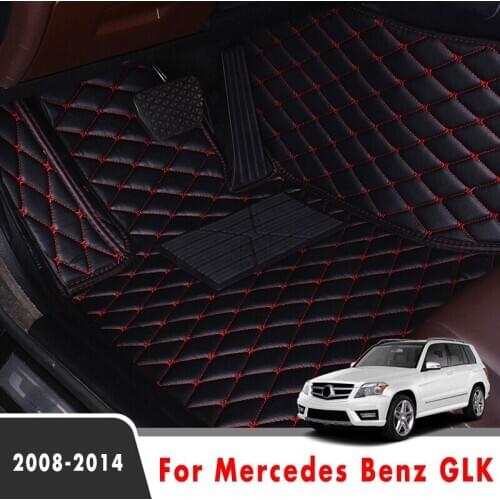 Car Floor Mats For Mercedes Benz GLK 2014 2013 2012 2011 2010 2009 2008 Carpets Custom Car Styling Interior Accessories Covers