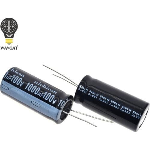 Free Shipping 10PCS 100V1000UF 18*35mm electrolytic capacitor 1000UF/100V