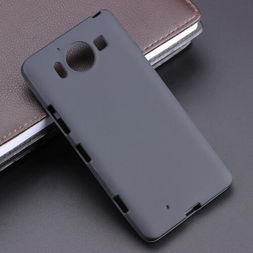 Black Gel TPU Slim Soft Anti Skiding Case Back Cover For Microsoft Lumia 950 5.2 inch Mobile Phone Rubber silicone Bag