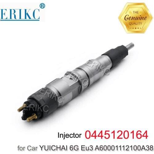 ERIKC 0 445 120 164 Auto Engine Spare Parts Common Rail Injection 0445120164 Fuel Injector Assy Inyectores for Yuchai 6G Eu3