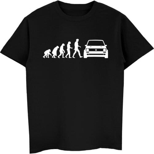 Fashion Evolution Of Mk1 Golfs GTI Print T-Shirt Funny Men Short Sleeve O-neck T Shirt Cool Tees Tops Streetwear Harajuku