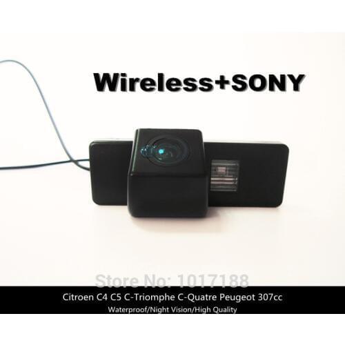 HD!! WIFI camera Wireless Car Rear View Camera SONY Chip For Citroen C4 C5 C-Triomphe C-Quatre Peugeot 307cc