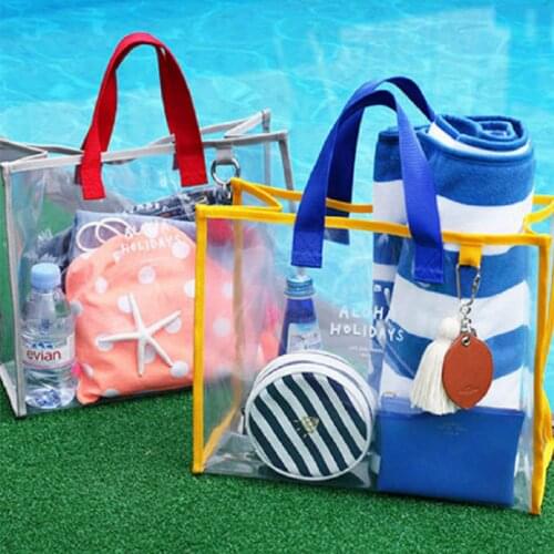 Multi-functional Dry And Wet Separation Handbag Environmentally Friendly PVC Hand Fitness Bag Fashion Travel Beach Bag