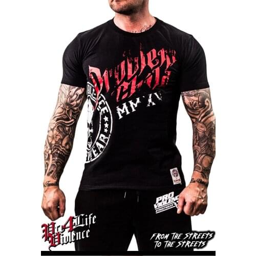 2021 Mens Gyms Fitness Bodybuilding T-shirt Summer Casual Printed Cotton Short sleeve t shirt Male Workout Black Tees Tops