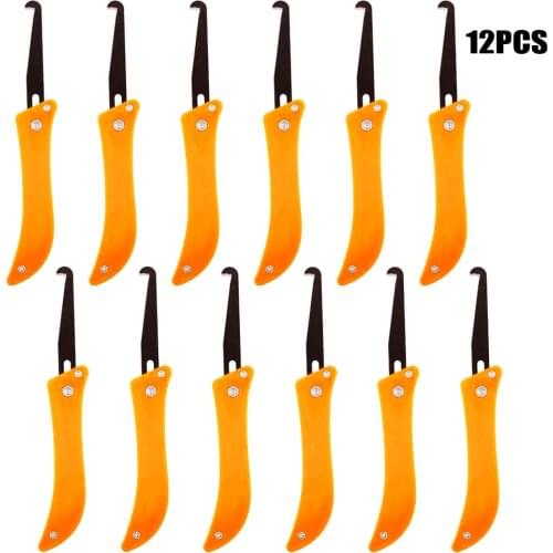 12pcs Set Foldable Edge Sealant Removal Tool for Corner Line Floor Tile Gap Crevice Stain Cleaning Knife