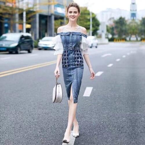 Модные джинсовые платья OULA`F China At AliExpress