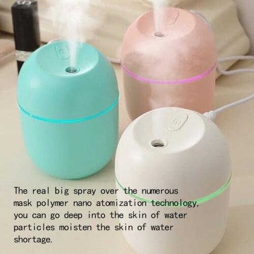 Air Humidifier Atmosphere Light Aroma Diffuser USB Mute Desktop Humidifier Mist Maker LED Display Household Office Car Difusor