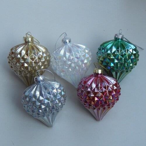 Christmas tree ornaments decoration Christmas gifts shopping mall window hotel wedding props glass painted ball pendant