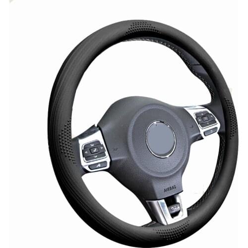 Universal Car Steering Wheel Cover Wrap Silicone 4 Colors Cool Non-slip Durable Braid Car Styling Braid on the Steering wheel