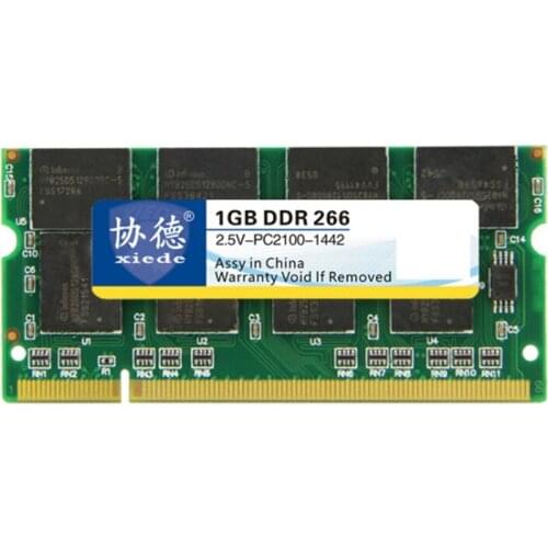 Xiede Notebook Computer Memory Module Ddr 266 1GB Pc-2100 Ddr1 200Pin Dimm, 266Mhz X009