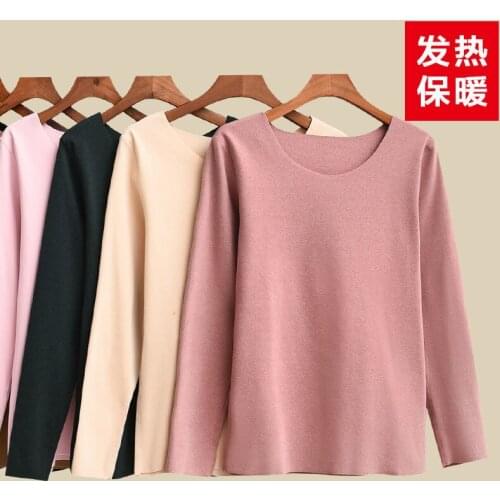 Woman Tshirts Autumn and Winter since round Neck Long-Sleeved T-shirt Cotton Top Ropa Mujer Camisetas
