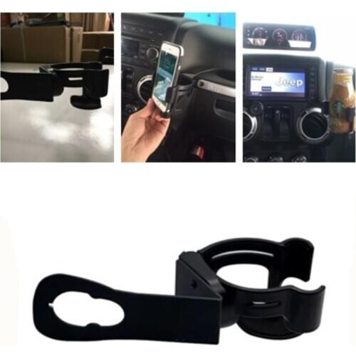 2 in 1 Car Water Drink Cup & Cell phone Stand Holder Air Vent Mount for for Jeep JK Wrangler 2007-2018