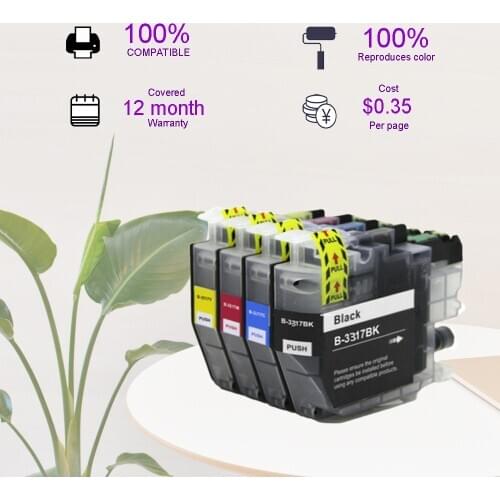 4PK LC3317 Compatible Ink Cartridge For Brother MFC-J5330DW MFC-J5730DW MFC-J6530DW MFC-J6730DW MFC-J6930DW printer