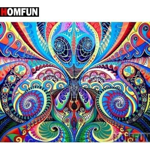 HOMFUN Full Square/Round Drill 5D DIY Diamond Painting "Abstract painting" 3D Embroidery Cross Stitch 5D Home Decor A15164
