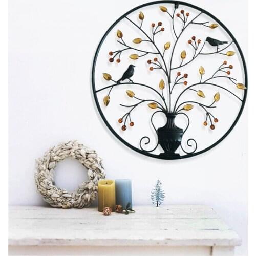 American country iron three-dimensional decorative painting paintings of modern minimalist living room sofa background wall pain