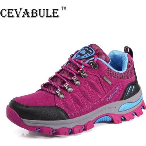 CEVABULE Spring New Outdoor High-top Sports Shoes Hiking Shoes Outdoor Lovers Hiking Shoes Large Size Casual Sports Shoes LCH