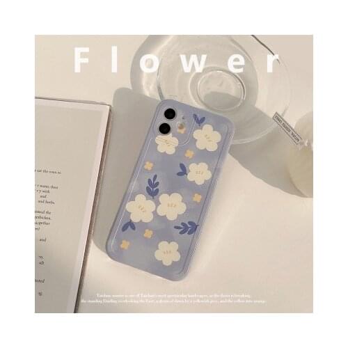 Phone case mobile shell for iphone11 XR XS 7/8/SE 2020 11pro Xs 7p/8plus X/Xs 12 12pro/max 12mini ins ins wind retro flower