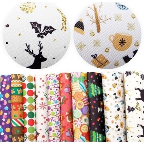 David accessories 20x33cm candy snowman dots synthetic leather,DIY Textile Decorative knotbow Bag,1Yc4254