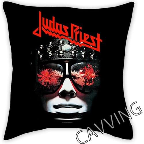 Judas Priest BAND 3D Printed Polyester Decorative Pillowcases Throw Pillow Cover Square Zipper Pillow Cases Fans Gifts