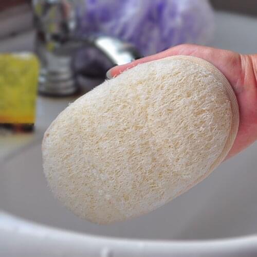 Natural Loofah Bath Sponge Massager Body Washing Brush Skin Shower Scrubber Bathroom Supplies Cleaning Skin Loofah Bath Brush